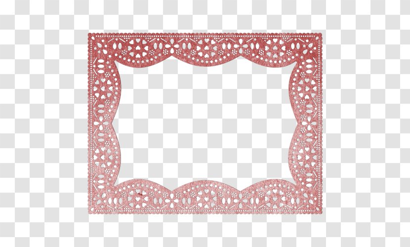 Rectangle Doily Picture Frames Die Pattern - Placemat - Minimal Frame Transparent PNG