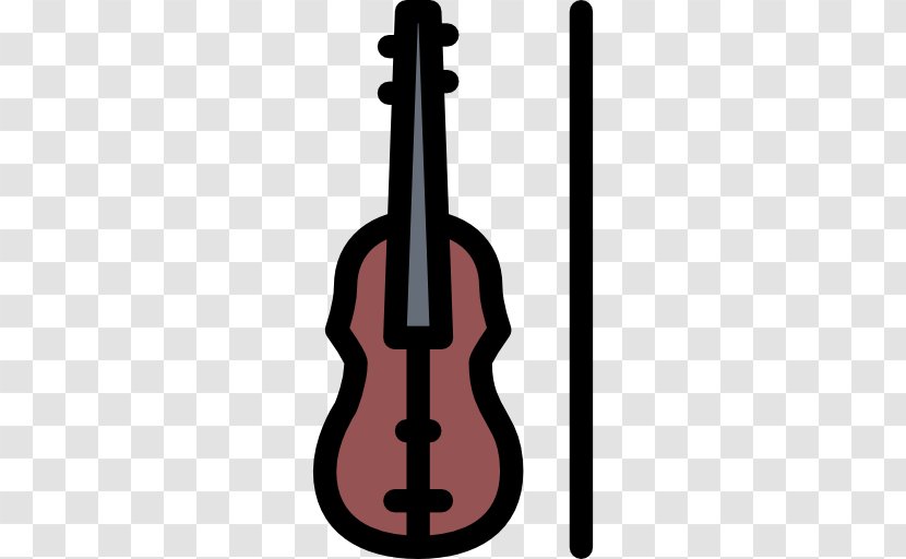 Violin Cello Double Bass - Silhouette Transparent PNG