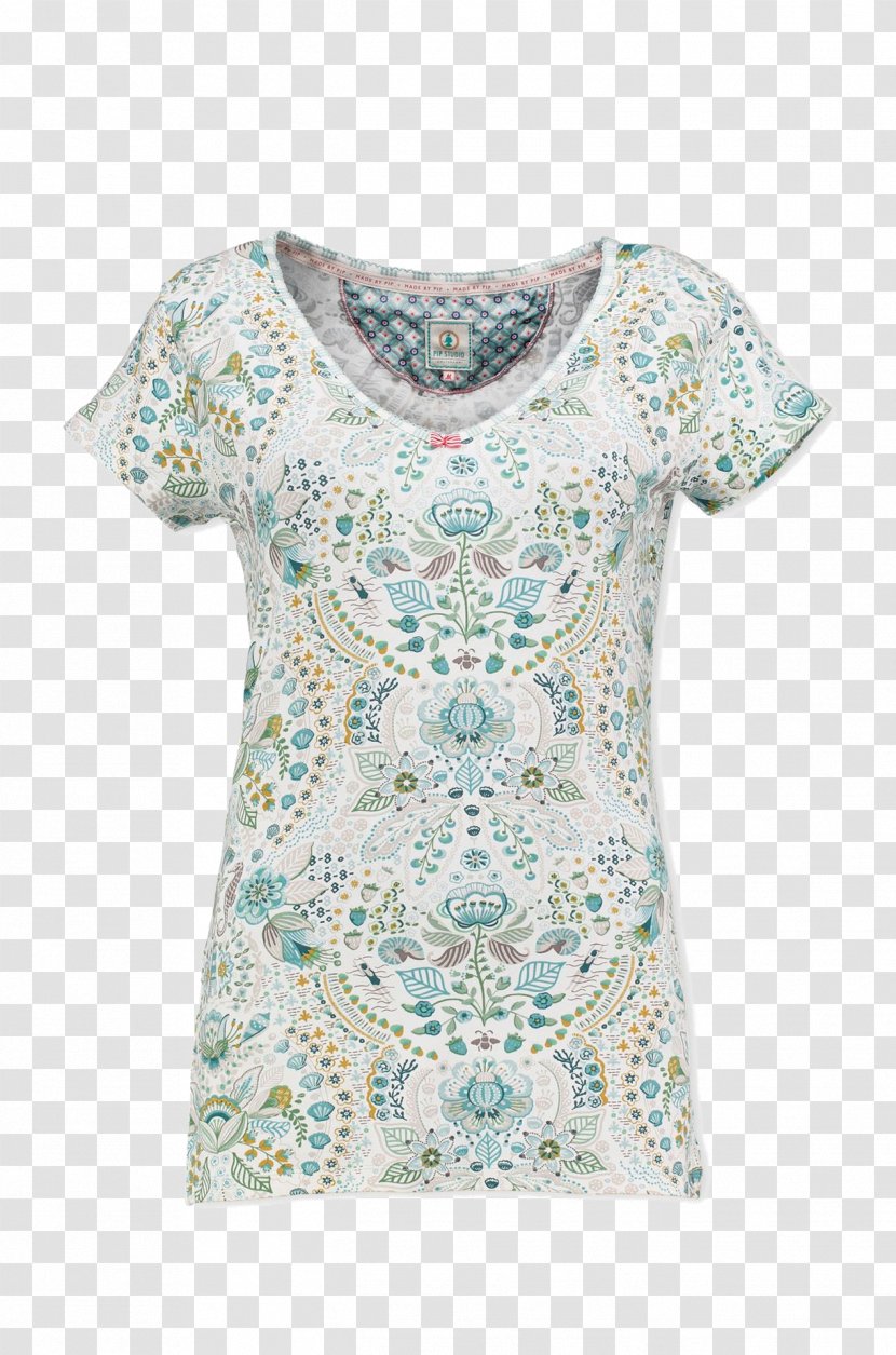 T-shirt Sleeveless Shirt Top Blouse - Turquoise Transparent PNG