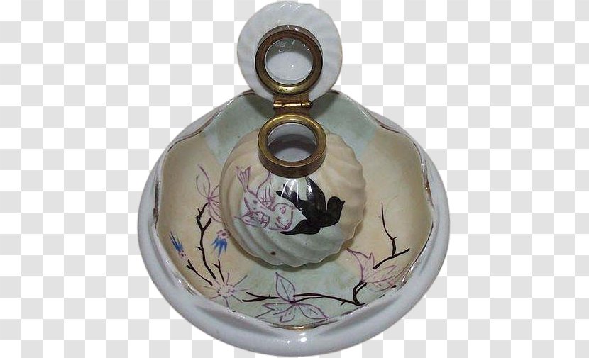 Ceramic Tableware Artifact - Hand Painted Birds Transparent PNG