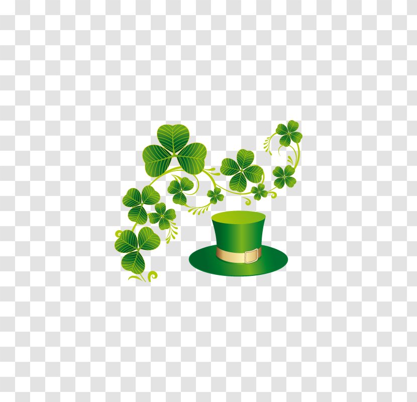 Ireland Saint Patricks Day Clover - March 17 - Painted Transparent PNG