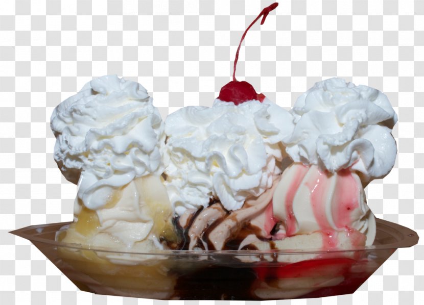 Ice Cream Sundae Banana Split Gelato Transparent PNG