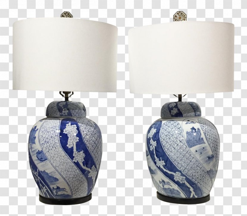 Lamp Lighting Blue And White Pottery Ceramic - Interior Design Services Transparent PNG