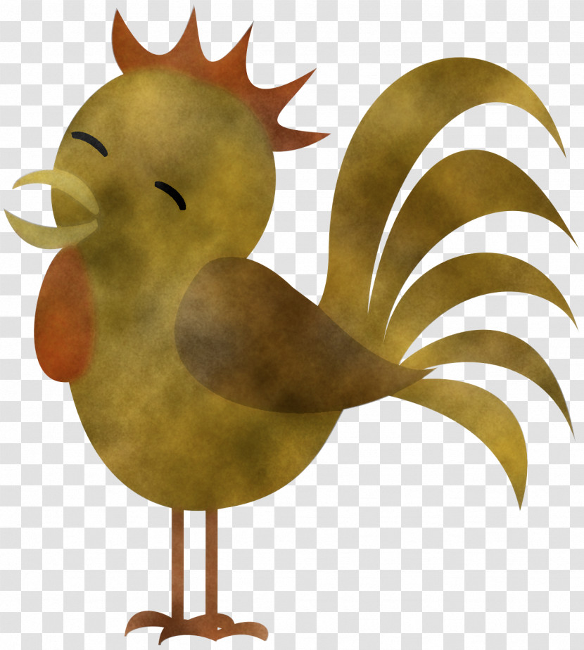 Bird Chicken Rooster Yellow Beak Transparent PNG