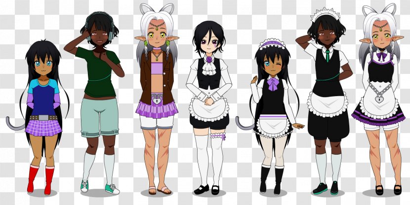 Maid Art School Uniform Clothing - Tree Transparent PNG