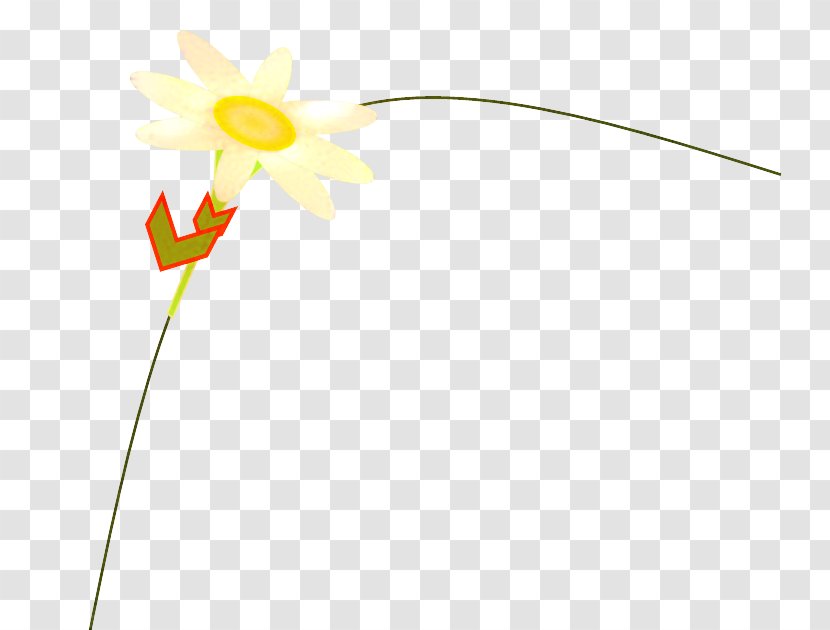 Petal Yellow Graphics Line Flowering Plant - Flower Transparent PNG