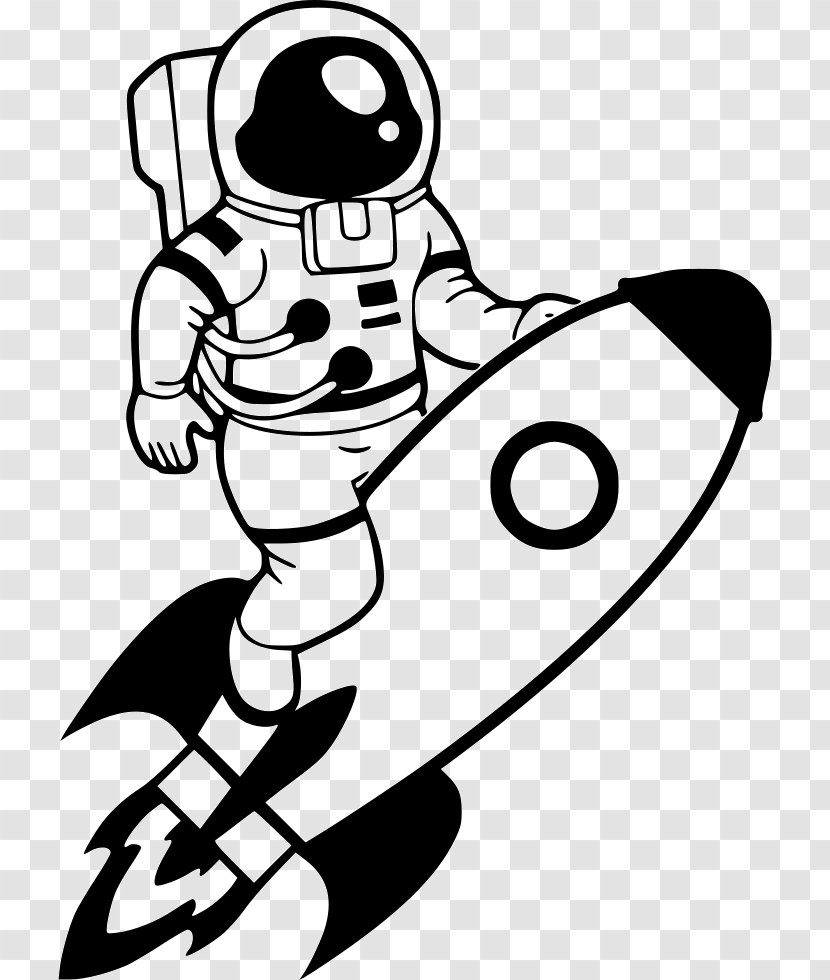 Space Suit Astronaut NASA Clip Art - Silhouette Transparent PNG