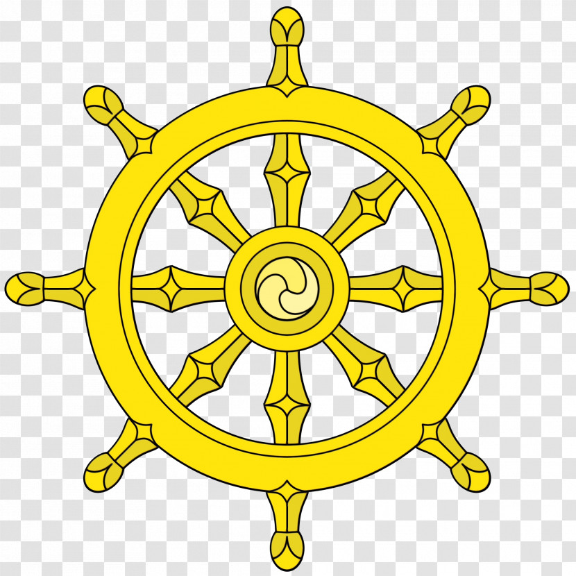 Yellow Symbol Circle Emblem Wheel Transparent PNG