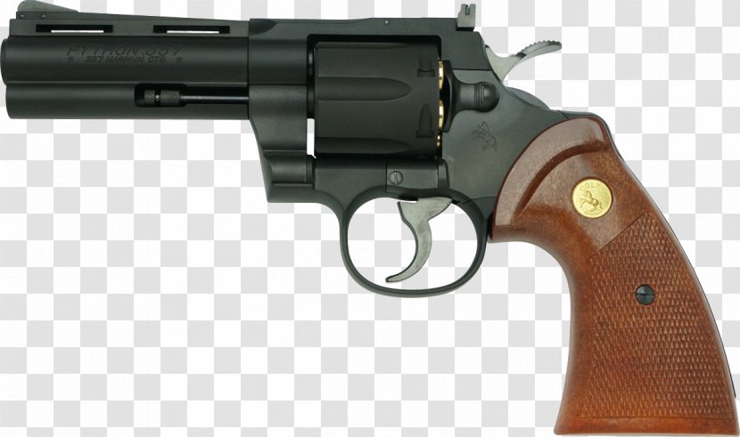 Colt Python .357 Magnum Colt's Manufacturing Company Cartuccia Revolver - Smith Wesson Model 19 - Tanaka Transparent PNG