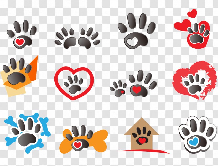 Logo Dog Cat Bear - Paw - Pet Footprints Transparent PNG