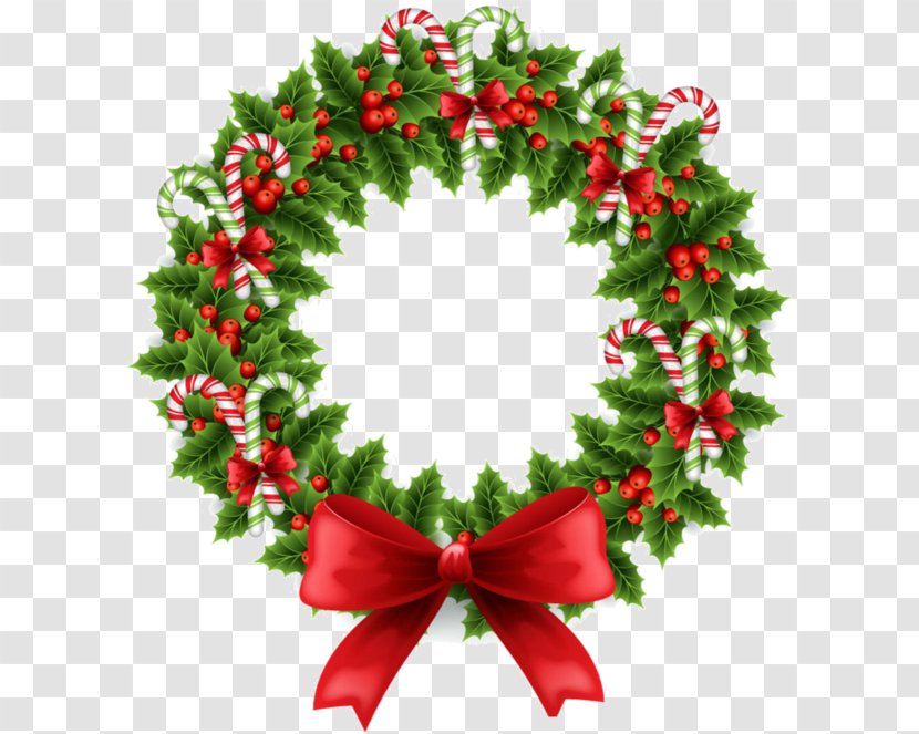 Christmas Day Wreath Clip Art Vector Graphics Santa Claus - Tree - Garland Portugal Expands Emea Transparent PNG