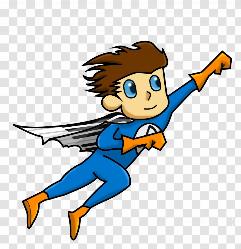 Cartoon Clip Art Finger Playing Sports Pleased - Fictional Character Solid Swinghit Transparent PNG