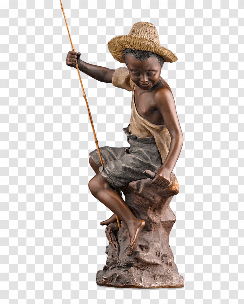 Bronze Sculpture Figurine Fishing Terracotta - Greek Figurines Transparent PNG