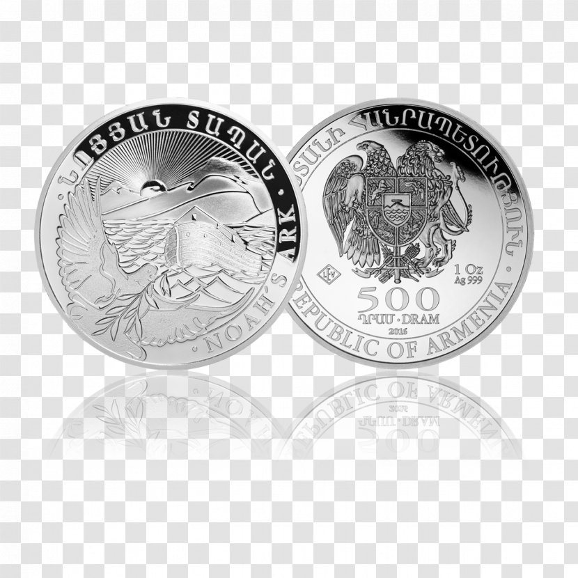 Armenia Noah's Ark Silver Coins Perth Mint Bullion Coin - Metal Transparent PNG
