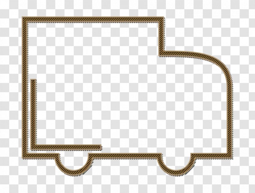 Outline Icon Red Shopping - Rectangle Truck Transparent PNG
