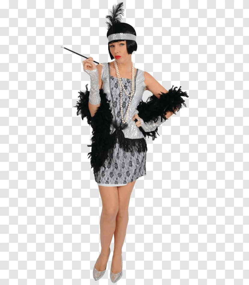 1920s Costume Party Flapper Dress Transparent PNG