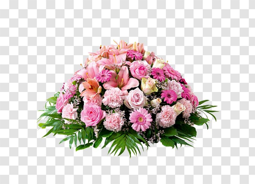 Garden Roses Flower Bouquet Cut Flowers - Basket Transparent PNG