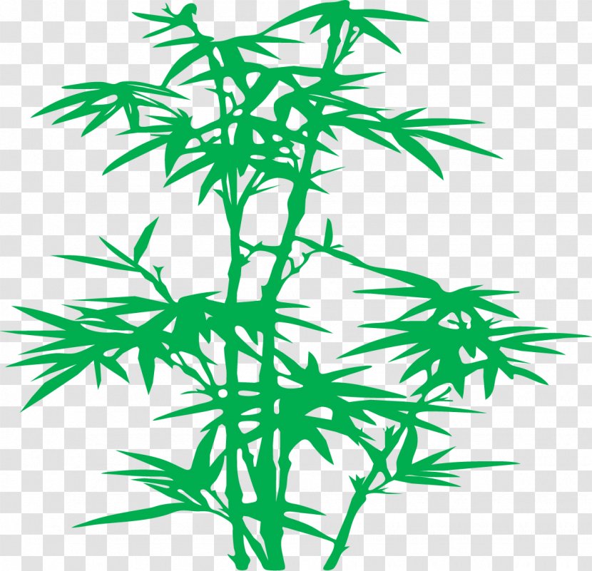 Bamboo Silhouette Clip Art - Leaf - Planting Transparent PNG