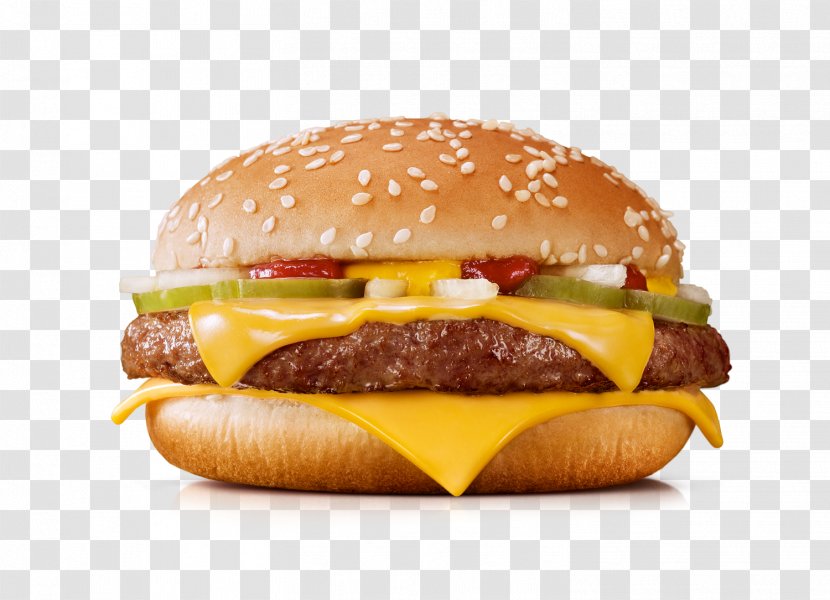 McDonald's Quarter Pounder Cheeseburger Hamburger Restaurant - Buffalo Burger - Mcdonalds Transparent PNG