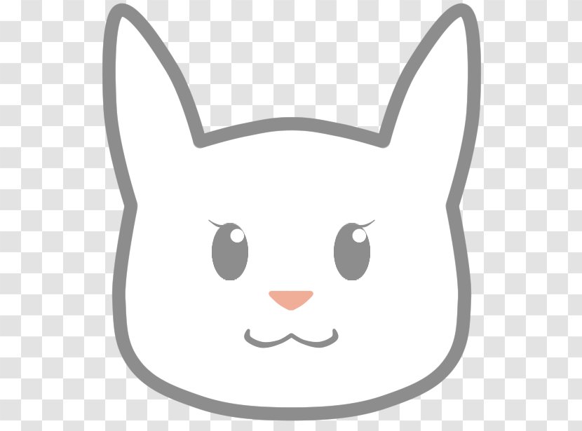 Whiskers Kitten Snout White Clip Art - Carnivoran - Bunny Mi Transparent PNG