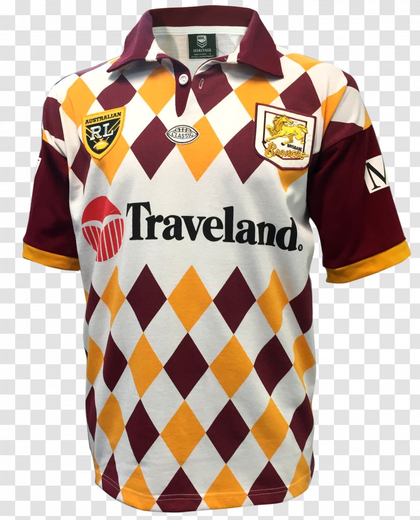 Brisbane Broncos National Rugby League T-shirt Wests Tigers Balmain Transparent PNG