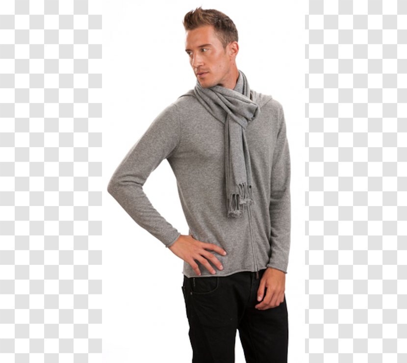 Scarf Grey Cashmere Wool Suit Knit Cap - Lace Transparent PNG