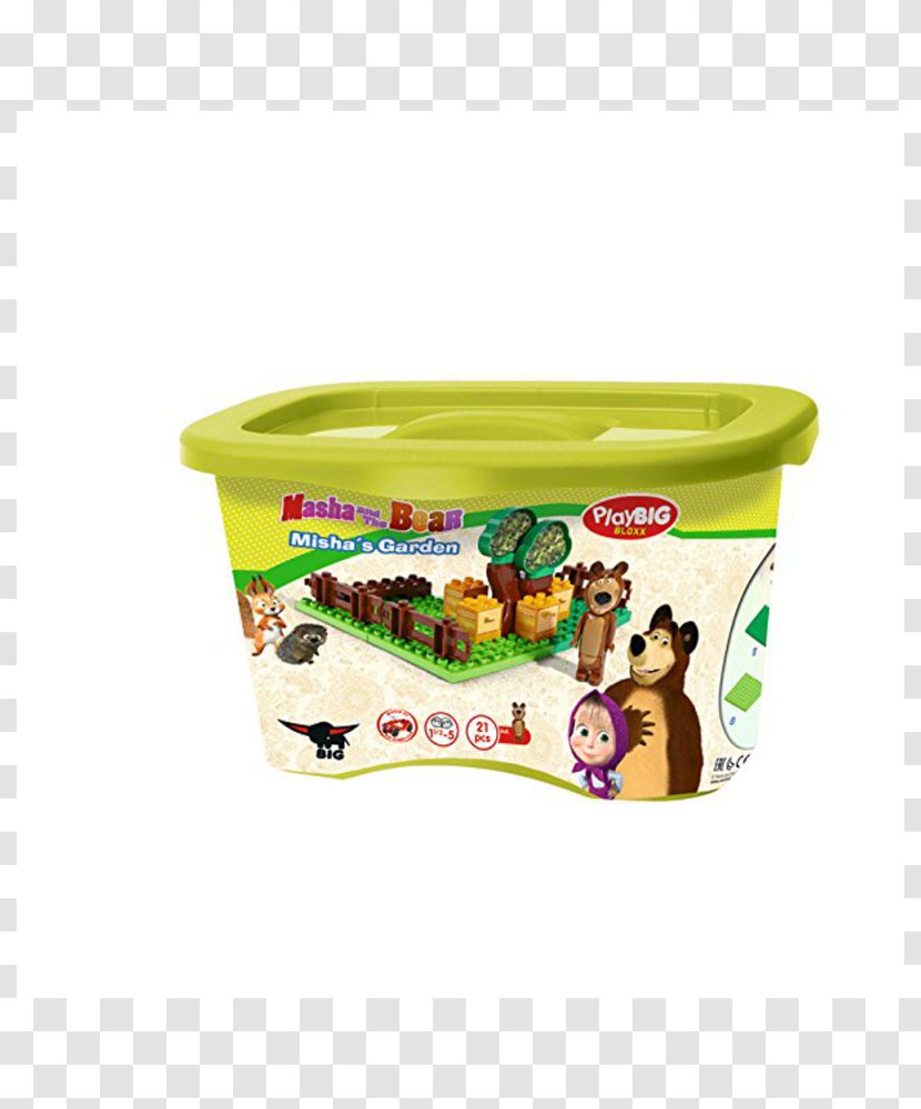 Masha Bear Play-BIG Toy Block - Flowerpot - E Orso Transparent PNG