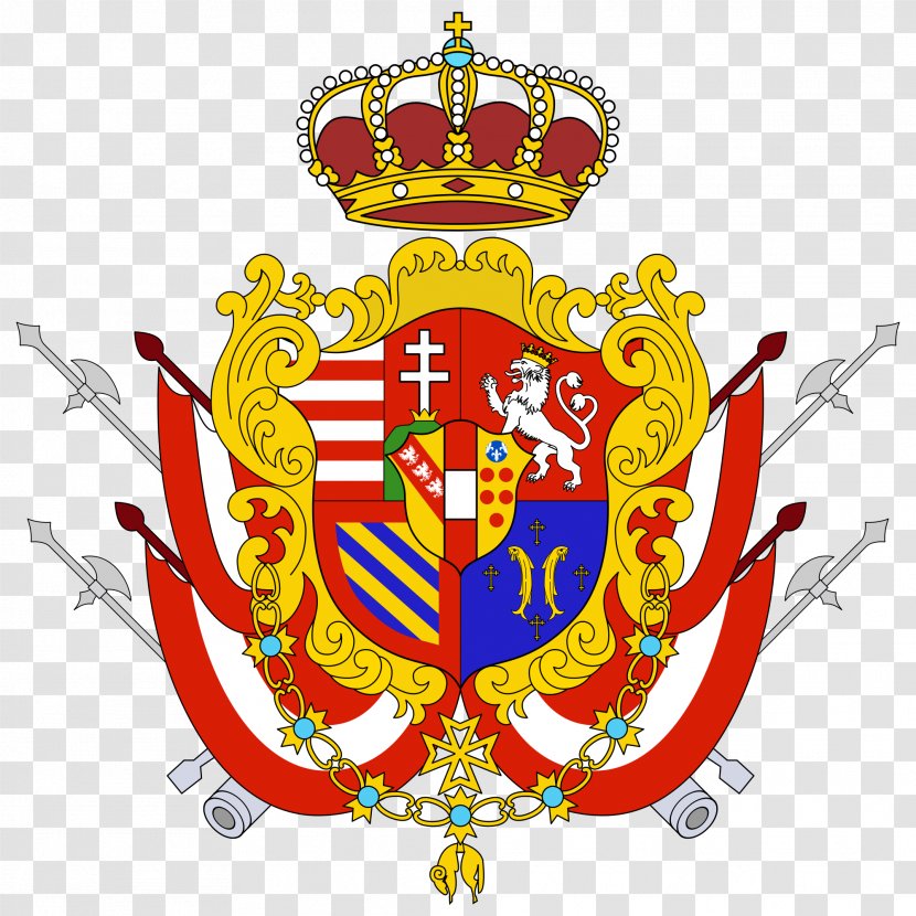 Grand Duchy Of Tuscany Coat Arms Kingdom Etruria - Duke Transparent PNG