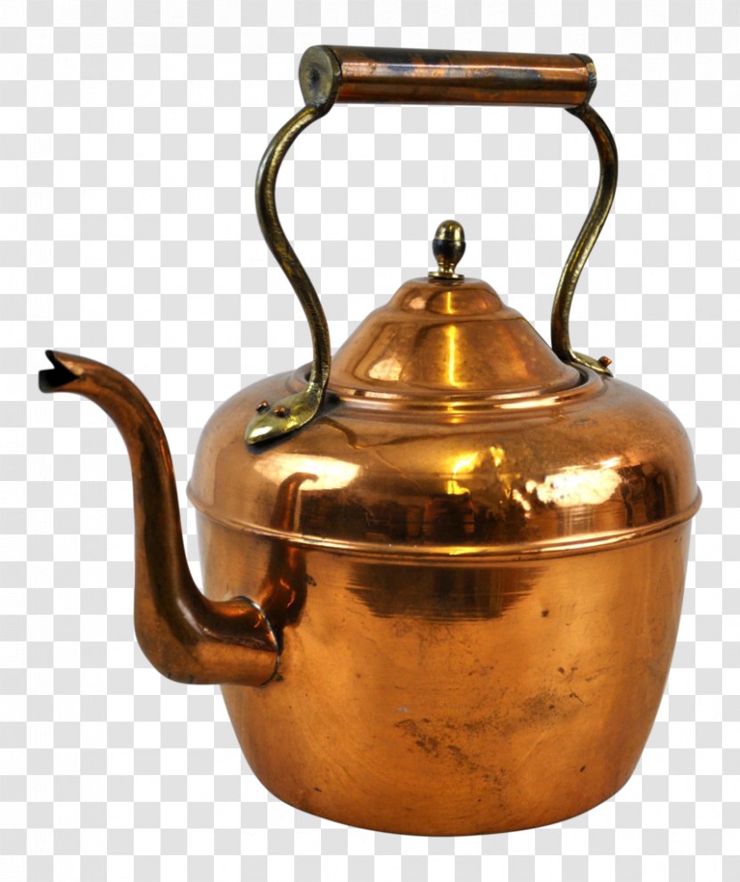 Kettle Teapot Cauldron Handle Cookware - Copper Transparent PNG