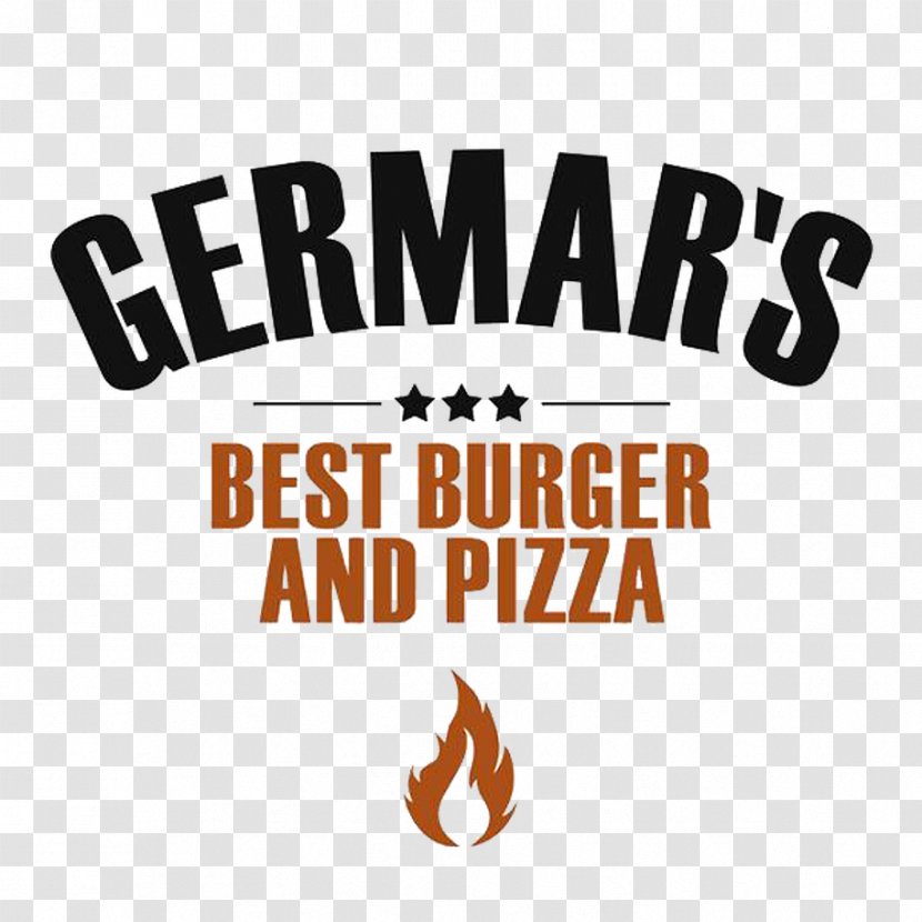 Germar's Best Burger&Pizza Logo Brand Font Clip Art - Area - Flintstone Comedy Hour Transparent PNG