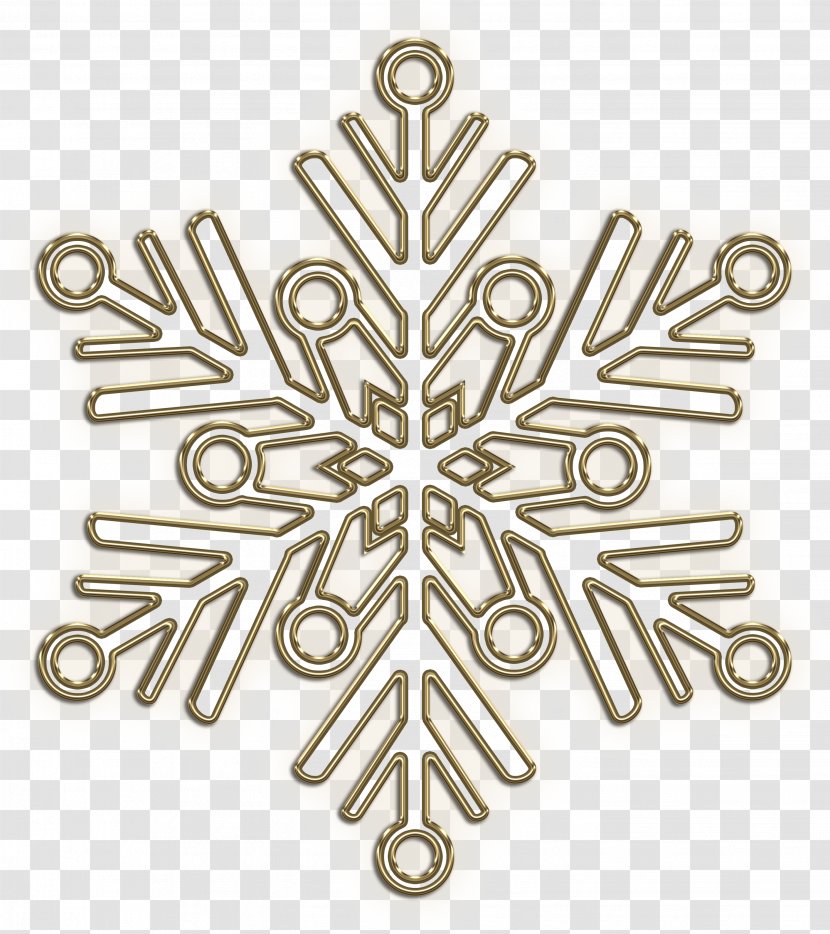 Christmas Ornament Decoration Body Jewellery Symbol - Snowflakes Transparent PNG