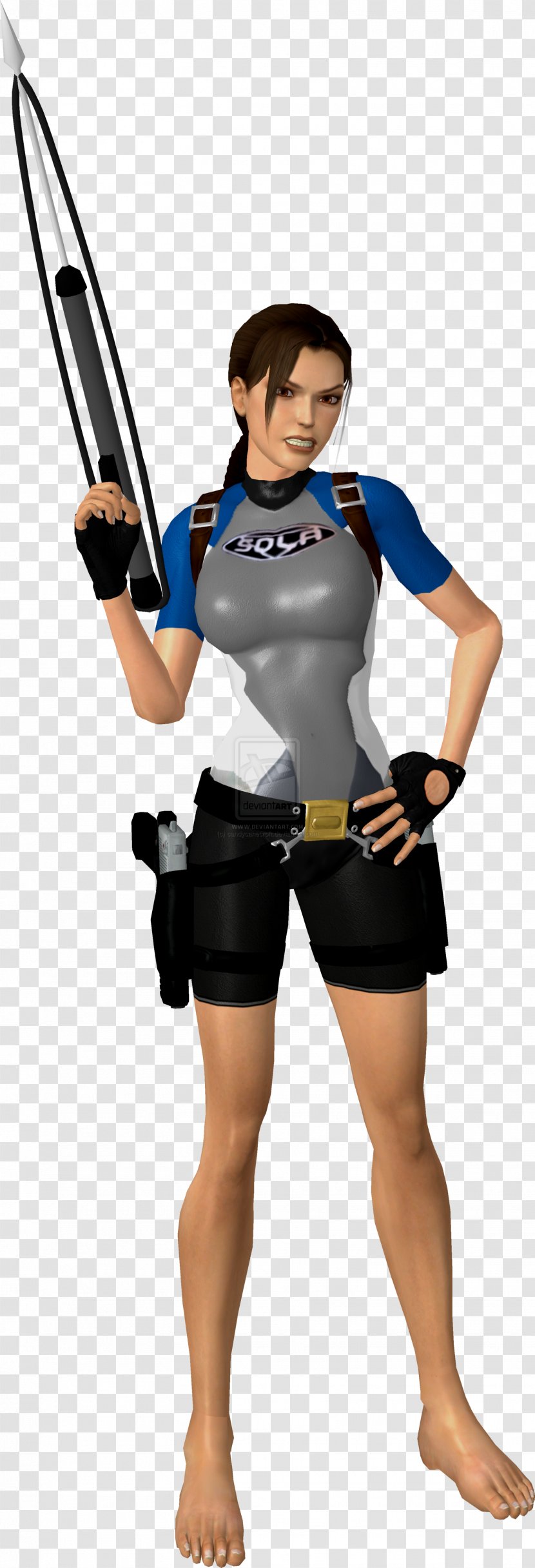 Lara Croft Cheerleading Uniforms Art Shoulder Sport Transparent PNG