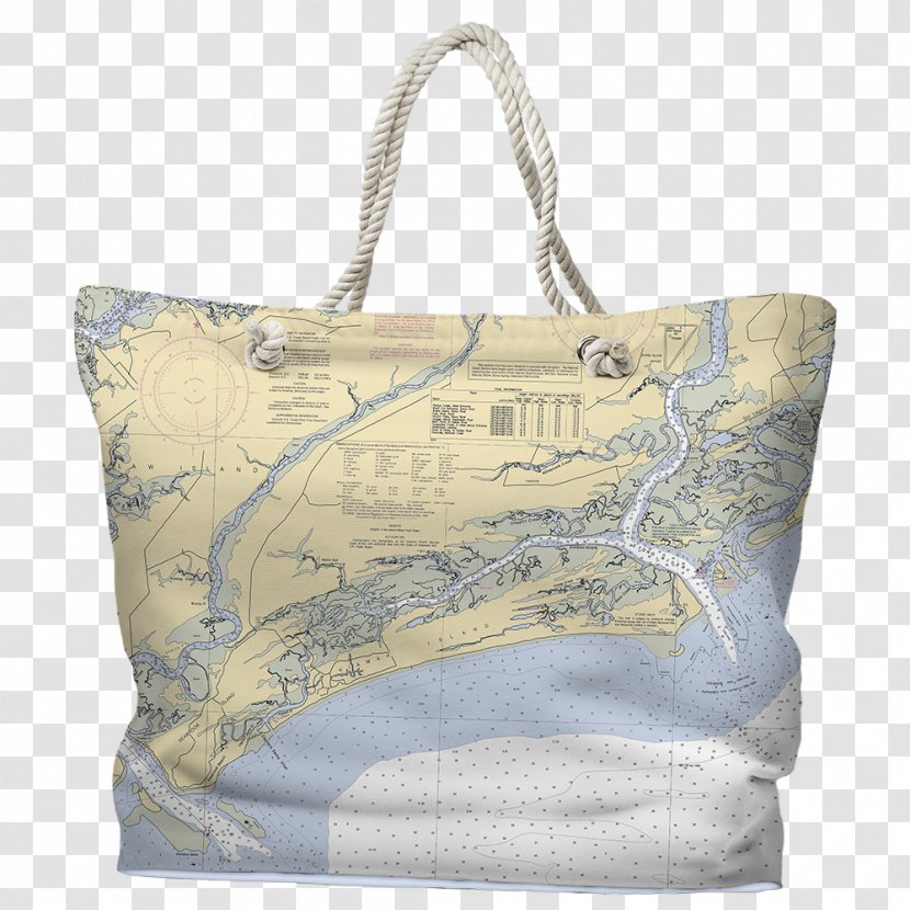 Nautical Chart Florida Keys Map Bag - Textile - Decorative Bags Transparent PNG