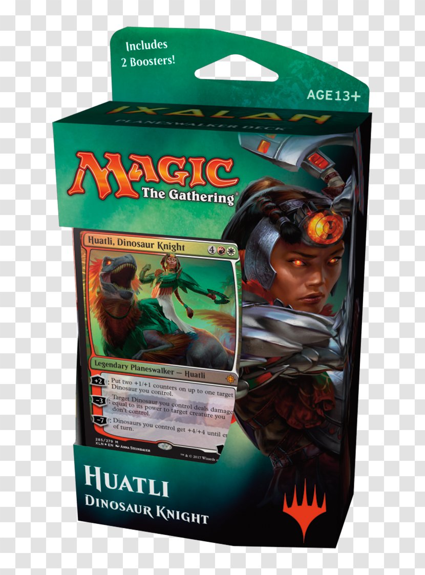 Magic: The Gathering Ixalan Playing Card Huatli, Dinosaur Knight Planeswalker - Collectible Game - Dino Empire Transparent PNG