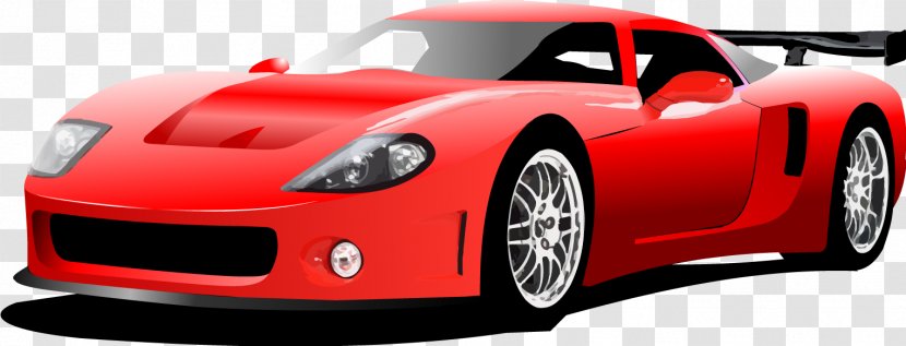 Sports Car Luxury Vehicle Royalty-free - Depositphotos - Vector Realistic Red Transparent PNG