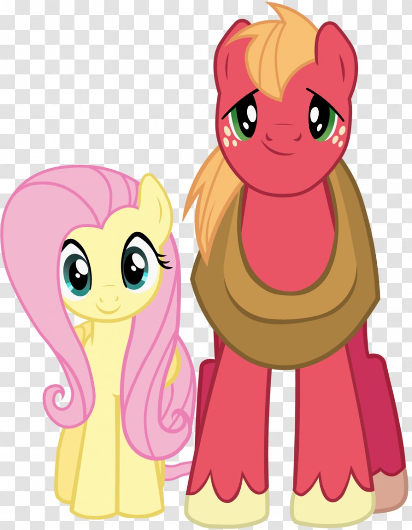 Fluttershy Big McIntosh Applejack Rarity Pony - Watercolor - React Vector Transparent PNG