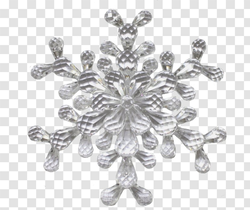 Snowflake Shape Clip Art - Silver Transparent PNG