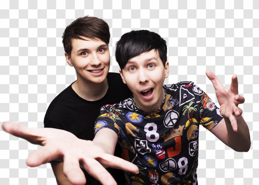Dan Howell Phil Lester And Go Outside The Amazing Book Is Not On Fire - Cartoon - United Kingdom Transparent PNG