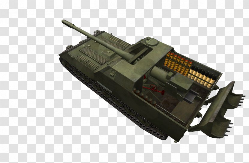 Churchill Tank Self-propelled Artillery Gun - Vehicle Transparent PNG