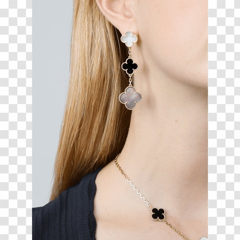 Earring Van Cleef & Arpels Jewellery Necklace Alhambra - Joyce Chu Transparent PNG