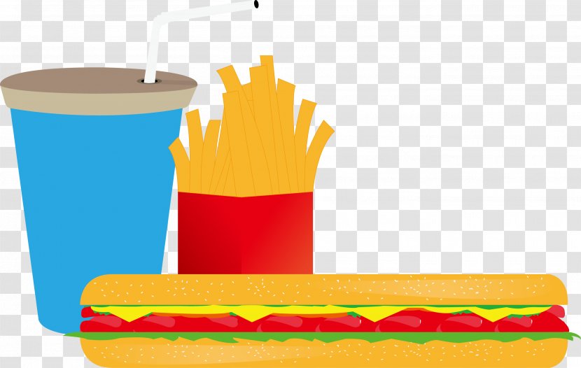 Hot Dog Coca-Cola French Fries - Material - Vector Transparent PNG