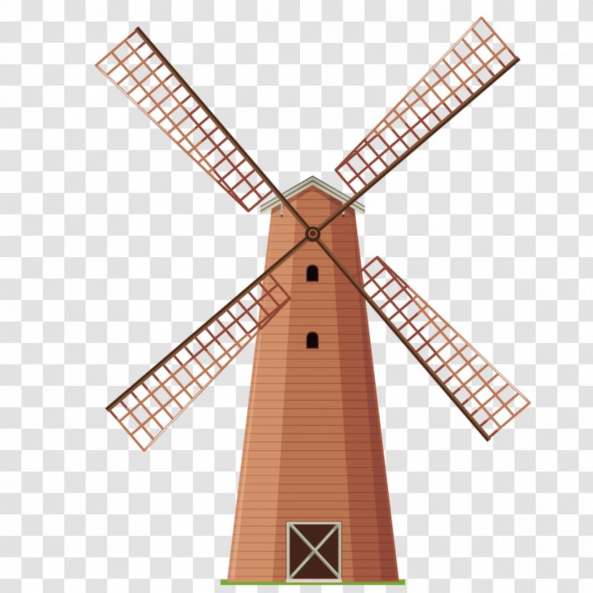Pitstone Windmill Vector Graphics Illustration Image - Drawing - Spring Carnival Transparent PNG
