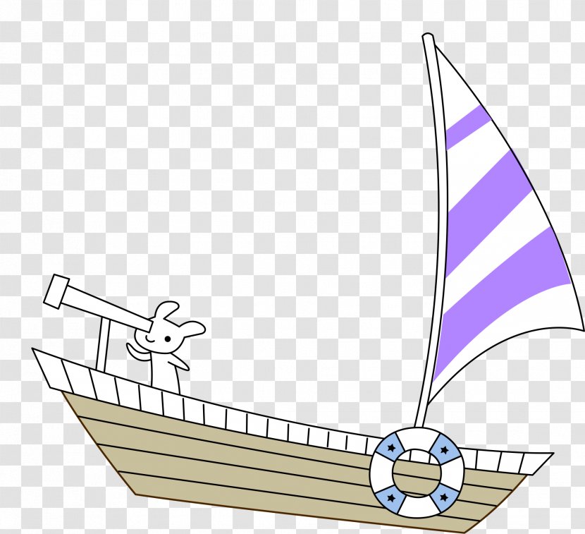 Drawing Watercraft Illustration - Purple - Hand-painted Sailing Transparent PNG