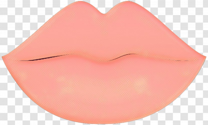 Pink M Lips Heart - Peach - Neck Transparent PNG