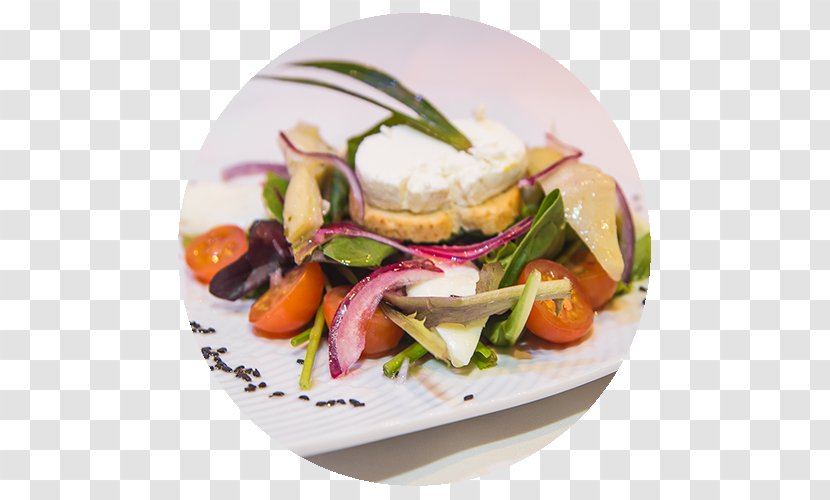 Greek Salad Tostadas North Park Ceviche Vegetarian Cuisine - Dishware - Fish Transparent PNG