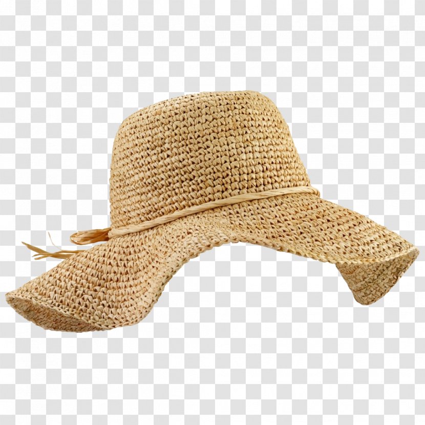 Straw Hat Cap Cowboy Sun - Trilby - Raffia File Transparent PNG
