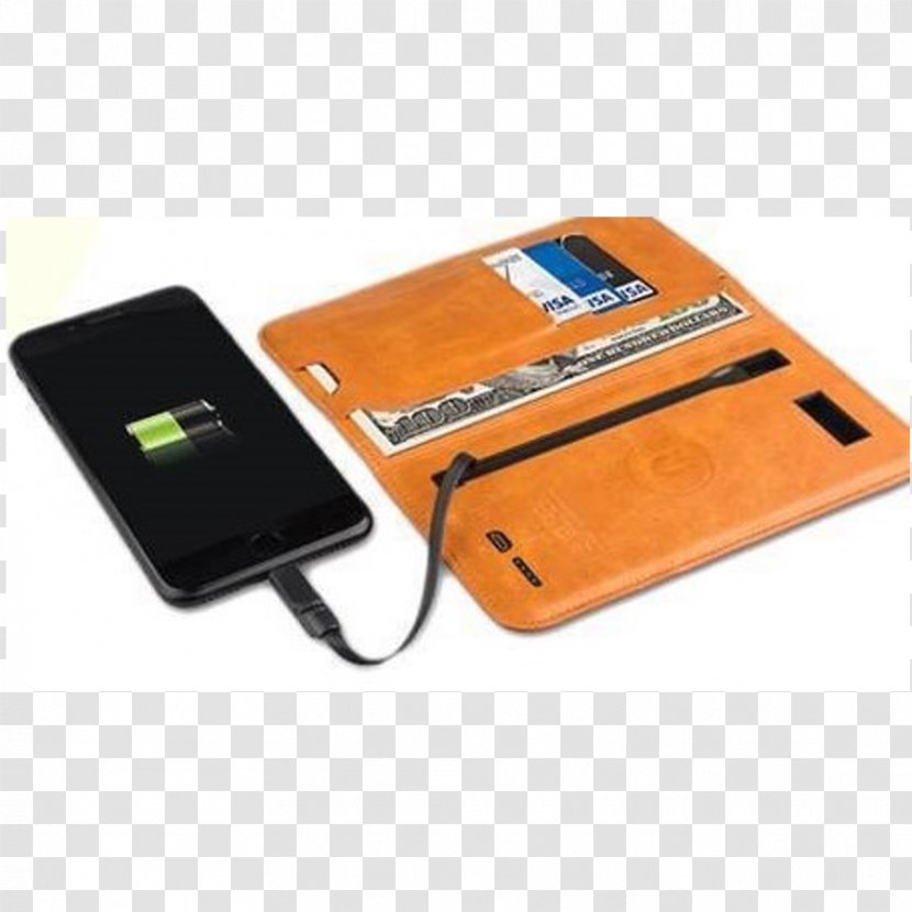 Battery Charger Baterie Externă Wallet Leather Bank - Mobile Phones Transparent PNG
