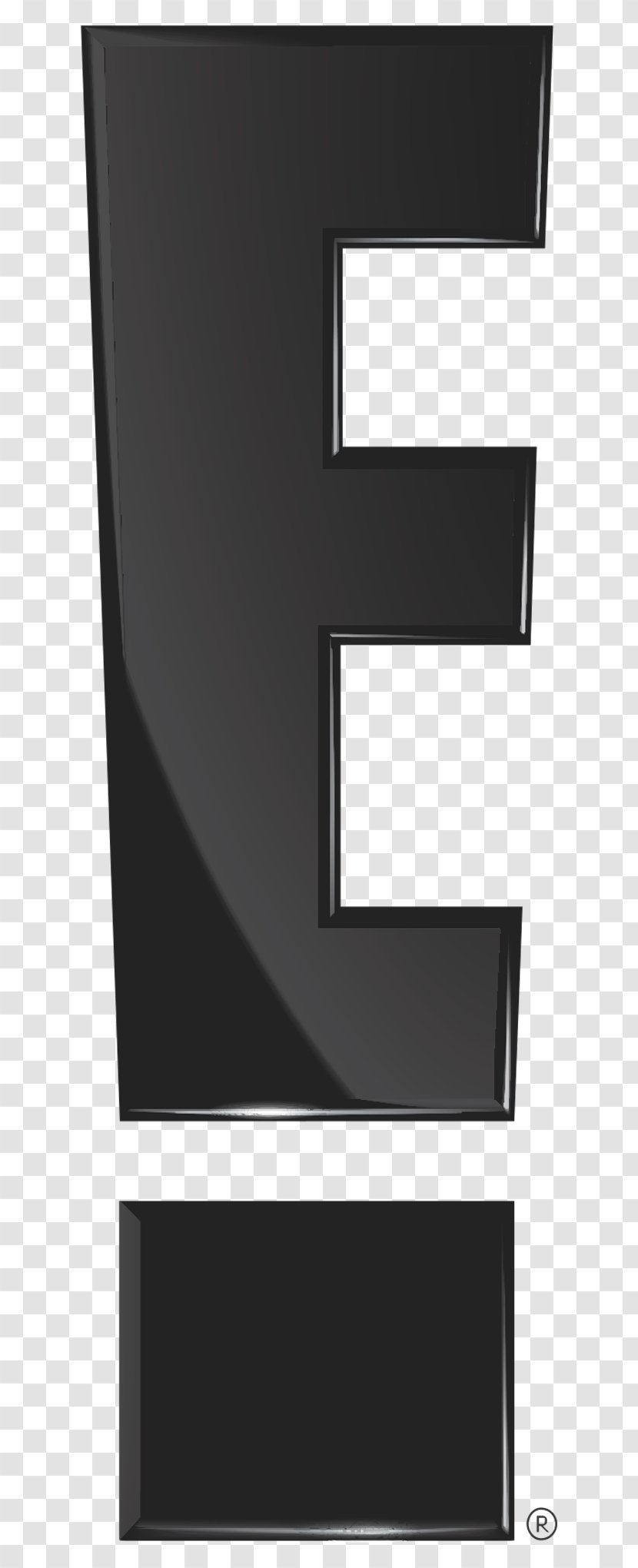 E! Television Show Channel Logo TV - Rectangle Transparent PNG