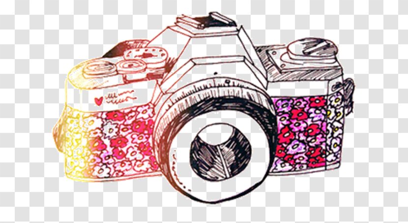 Photographic Film Camera Drawing Clip Art Transparent PNG