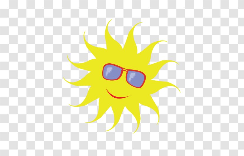 Art Summer Blue - Smiley - Cartoon Sun Transparent PNG